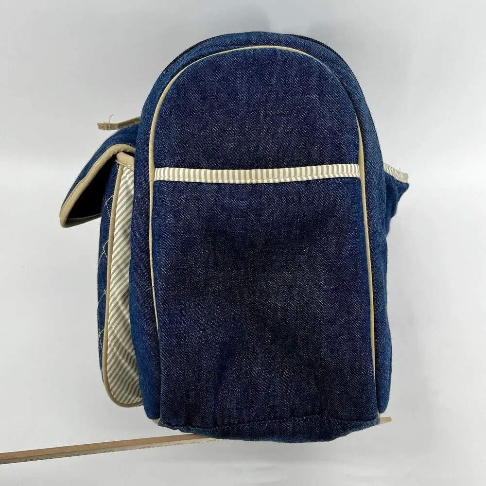 VTG OshKosh B'gosh Dark Denim Diaper Bag 90s Y2K Rare Collectors Duffel Tote